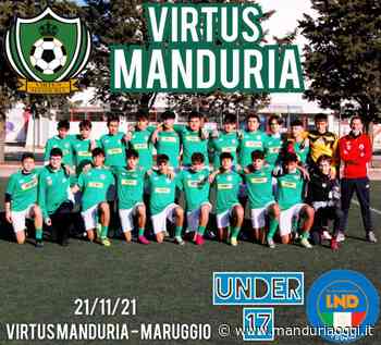 ALLIEVI PROVINCIALI - La Virtus Manduria si arrende alla capolista Maruggio Social Sport - ManduriaOggi