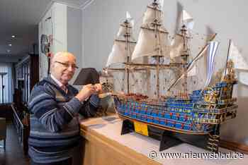Modelbouwer Jack bouwt schip van Louis XIV na: “Fier op het resultaat na 2,5 jaar bouwen”