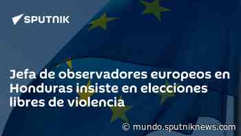 Jefa de observadores europeos en Honduras insiste en elecciones libres de violencia - Sputnik Mundo