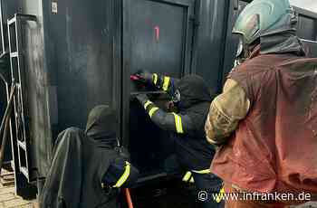 Brandcontainer in Volkach: Feuerwehren in der Flammenhölle - inFranken.de