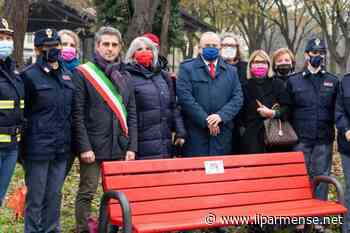 Parma, inaugurata la panchina rossa nel Parco Primo Maggio - Luca Galvani