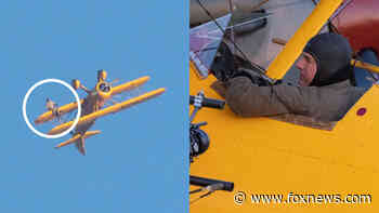 Tom Cruise spotted dangling from airplane wing while filming 'Mission: Impossible 8'