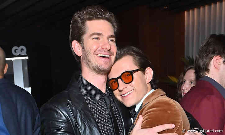 Andrew Garfield Talks All About Reuniting with Tom Holland at the GQ Party