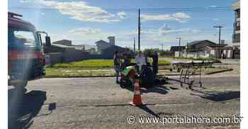 Acidente em Imbituba, nesta sexta, envolvendo carro e moto, deixa motociclista ferida - Portal AHora