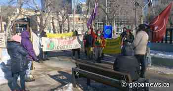 Treaty 4 residents rally in support of Wet’suwet’en fight against Coastal GasLink project