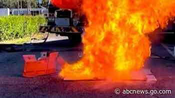 WATCH:  Frozen turkey bursts into flames