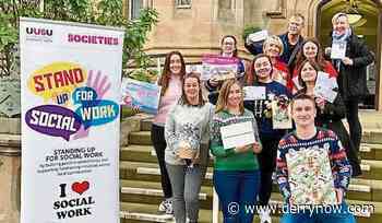 Magee students launch Stand Up For Social Work Food Bank Appeal - Derry Now