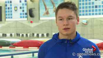 Pronghorns swimmer breaking University of Lethbridge records ahead of Canada West championships - Globalnews.ca