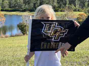 War on I-4 Tailgating, Dillon Gabriel Warming up in the Bounce House - CalBearsMaven