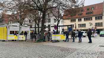 Testzentren in Ulm stoßen an ihre Kapazitätsgrenzen - SWR