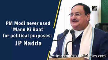 PM Modi never used 'Mann Ki Baat' for political purposes: JP Nadda