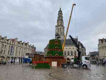 A peine installé, le sapin de Noël XXL d'Arras est déjà sous le feu des critiques - actu.fr