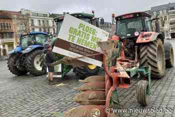 Landbouwers demonstreren met tractor tussen Leuven en Tienen