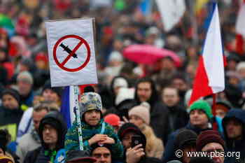 Thousands protest coronavirus restrictions in Czech capital - PBS NewsHour