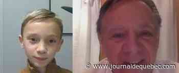 François Legault félicite le premier enfant vacciné