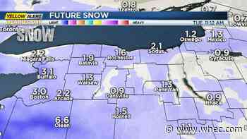 Yellow Alert for lake enhanced snow this evening