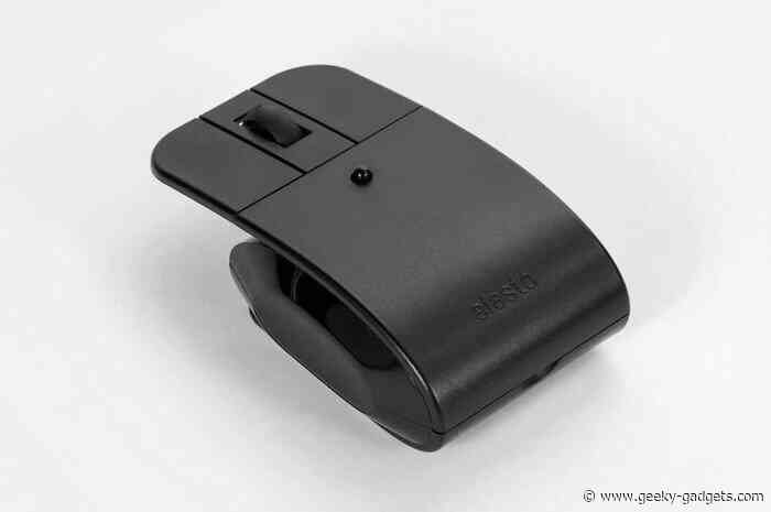 Elasto ergonomic mouse with light click free floating buttons
