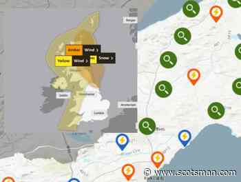 Scotland's weather: Power cut impacts much of the east coast - The Scotsman