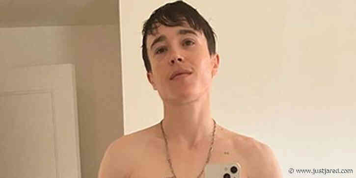 Elliot Page Shares a Shirtless Mirror Selfie