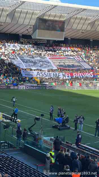 La bellissima accoglienza dei tifosi dell'Udinese al Genoa: «Vicini nella storia, assieme nel futuro» - PianetaGenoa1893 - Pianetagenoa1893.net