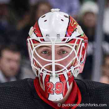 New Jersey Devils: Mackenzie Blackwood’s Awesome Hockey Fights Cancer Helmet - Pucks and Pitchforks