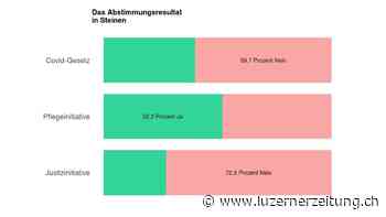 Abstimmung - Eine Mehrheit in Steinen lehnt das Covid-Gesetz ab - Luzerner Zeitung