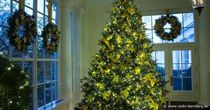 Üppige Weihnachtsdekoration im Weißen Haus