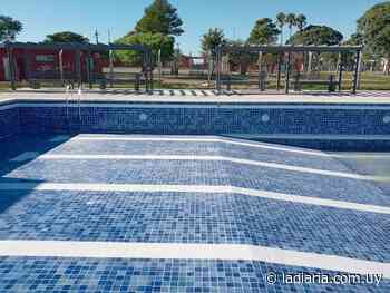 Este viernes se inauguraron dos piscinas abiertas en Ombúes de Lavalle, una localidad sin ríos ni arroyos cercanos - la diaria