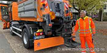 Erster Schnee: ZBH rückt in Marl zu Wintereinsätzen aus - Marler Zeitung