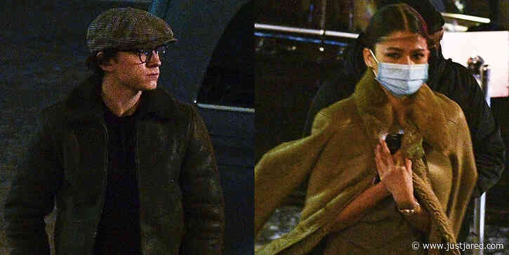 Zendaya & Tom Holland Head Out To Dinner In Paris With Friends