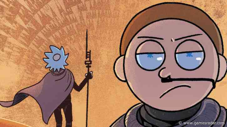 Rick and Morty go to the movies with comic book parodies of Dune, Star Wars, and Logan's Run