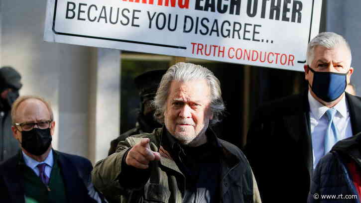 Concerned DOJ tries to ban Bannon from disclosing Jan 6 docs