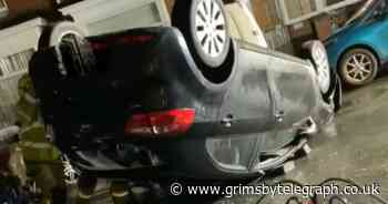 Kia Hatchback overturns in crash on Grimsby street - Grimsby Live