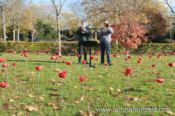 Remembrance marked at Eggar's School with art installation - Farnham Herald