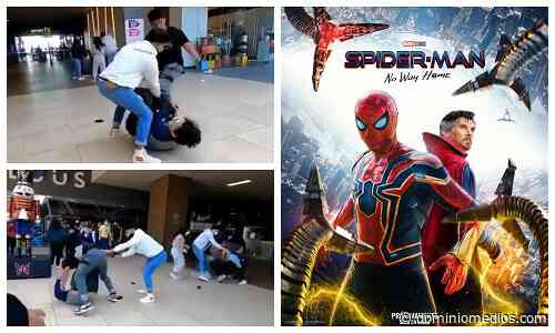 Pelean por boletos de Spiderman en cine de Cuernavaca - Dominio Medios