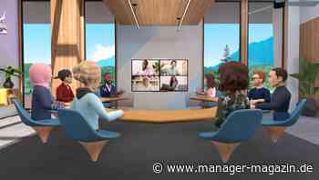 Büro Meeting mit Avataren:. Mein neuer Kollege, ein Avatar