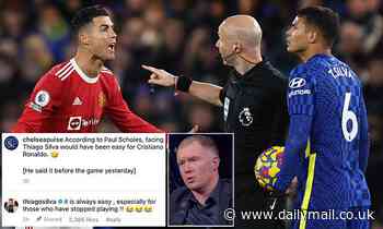 Thiago Silva hits back at Paul Scholes after he claimed Cristiano Ronaldo would find it easy