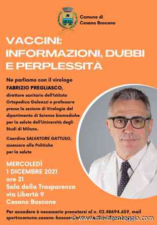 Covid. Cesano Boscone ospita il virologo Fabrizio Pregliasco - MI-LORENTEGGIO.COM. - Mi-Lorenteggio
