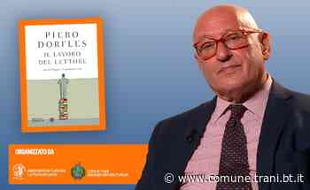 DORFLES A TRANI PER RACCONTARE IL MESTIERE DEL LETTORE - Città di Trani