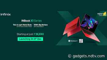 Infinix Inbook X1, Inbook X1 Pro Laptops Set to Launch in India on December 8; Specifications Revealed