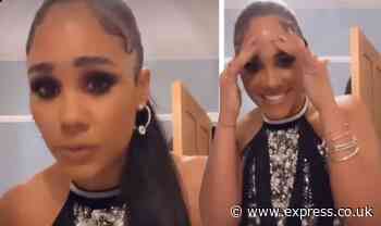 Alex Scott panics as she's 'stuck' in dress after 2021 Fashion Awards 'Can't get it off!' - Daily Express