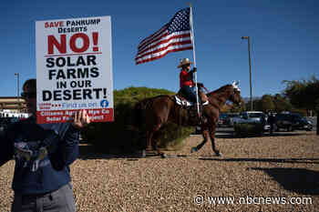 Green ... but maybe not clean: Nevada desert town fights to keep solar company out