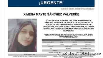 Activan Alerta Amber para localizar a Ximena Mayte Sánchez Valverde - Noticieros Televisa