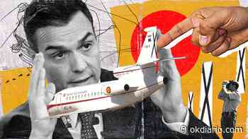 Sánchez vuela en el Falcon con la Cruz de San Andrés pese a que pidió quitarla estando en la oposición - okdiario.com