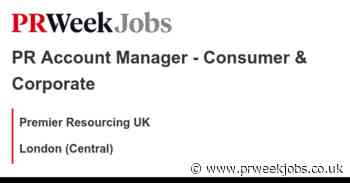 Premier Resourcing UK: PR Account Manager - Consumer & Corporate