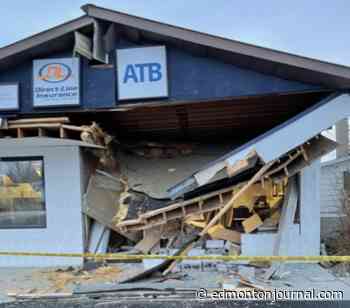 RCMP seek thieves who crashed heavy equipment into a Warburg bank
