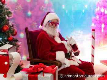 Vaporwave is one of many hats Santa's wearing for mall visits this year