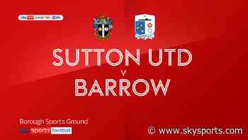 Sutton 1-0 Barrow: David Ajiboye fires United to victory at Gander Green Lane - Sky Sports