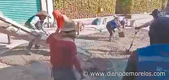 Avanza colocación de concreto en calles de Jojutla - Diario de Morelos