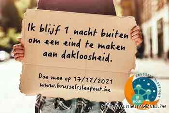 Nacht in tuin of op terras moet Brusselaars doen nadenken over leefomstandigheden van daklozen - Het Nieuwsblad